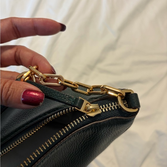 EUC Tory Burch Green Leather Shoulder Bag - Picture 4 of 13